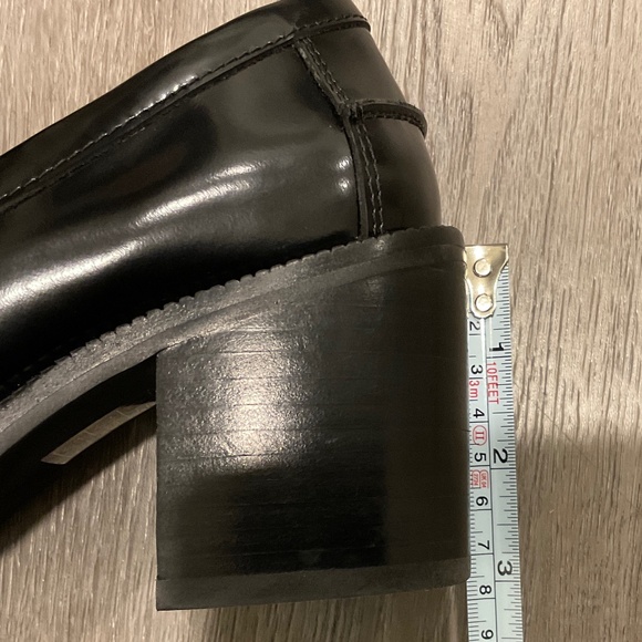 JEFFREY CAMPBELL Sims Chunky Stacked Block Heeled Loafer Size 7 - Picture 11 of 11